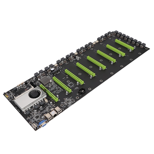 Mining Moderkort Integrerad CPU-kylare 8xPCIE16X DDR3-minne MSATA SATA2.0 SATA3.0 Hårddisk Datortillbehör