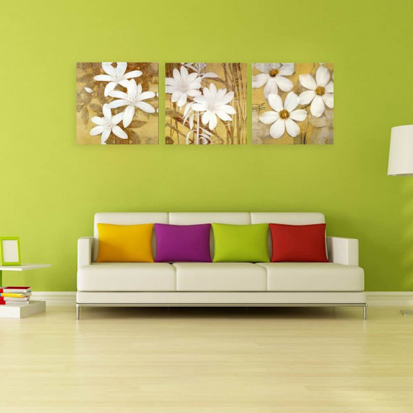 Blommig Mönster Canvas Väggkonst Målning Tryckt Bild Hem