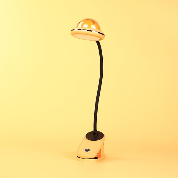 LED-klemmelampe med USB-lading, skrivebordslampe, leselampe til soverom