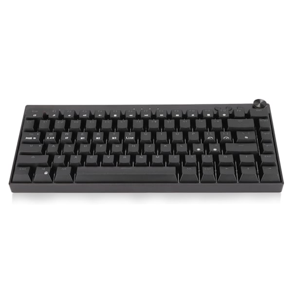 Mekaniskt tangentbord 82 tangenter RGB-bakgrundsbelysning 3 anslutningslägen Ergonomisk design Gamingtangentbord för kontor Blå brytare