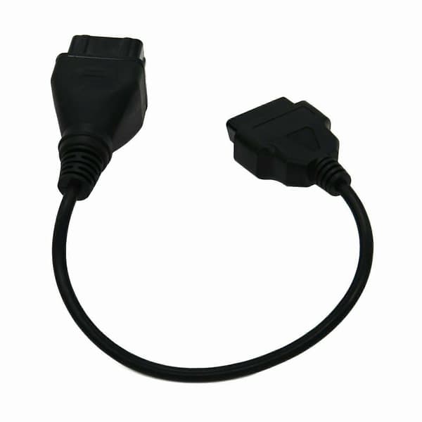 Diagnosekabel OBD2-kontakt 12-pinners til 16-pinners adapter Biltilbehør Forlengelse for