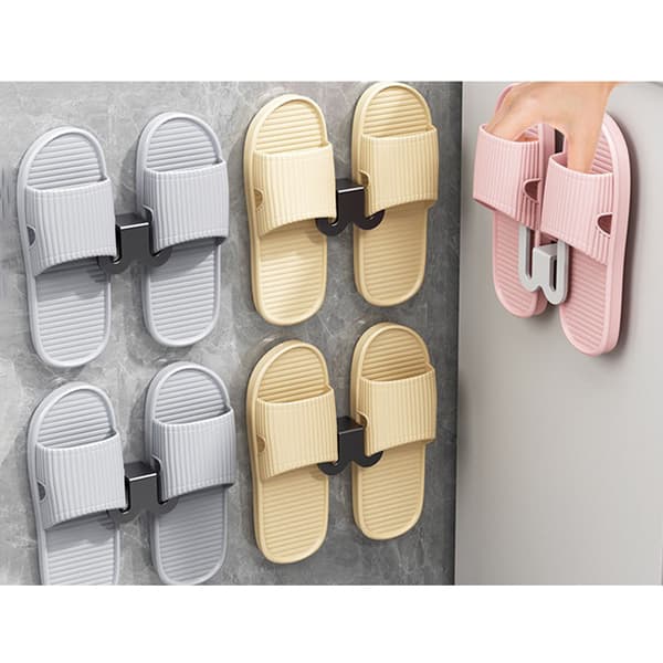 3 stk. Slippers Rack, Vægmonteret Skohylde, Multifunktionel Sl