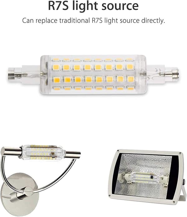 (Varmhvit) 78MM 2835 SMD R7S Base J78 LED Corn Bulb, 10W Halogen