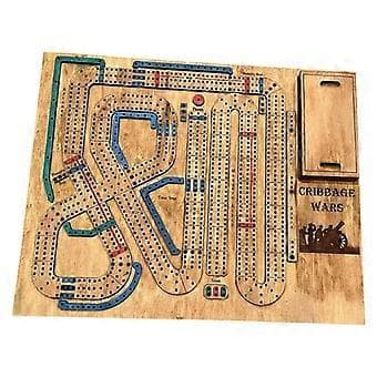Träprydnad Klassisk Traditionell Cribbage Brädspel Set Vuxna Barn()