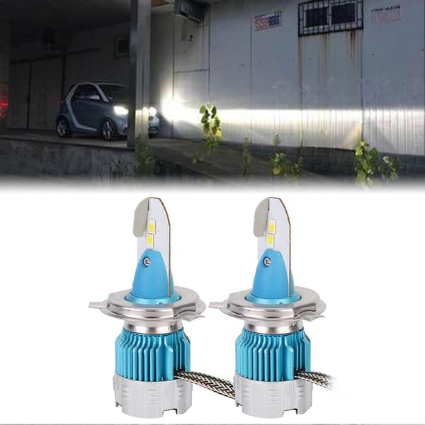 2 kpl 6000LM erittäin kirkas IP67 vedenpitävä 30W Mi2 LED-sumuvalo H4 6500K ajovaloon