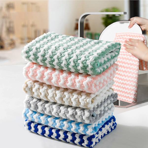 Disktrasor för diskning Mikrofiberduk Snabbtorkande Superabsorberande Återanvändbara Dukar för Köksbänkar Speglar och Glas