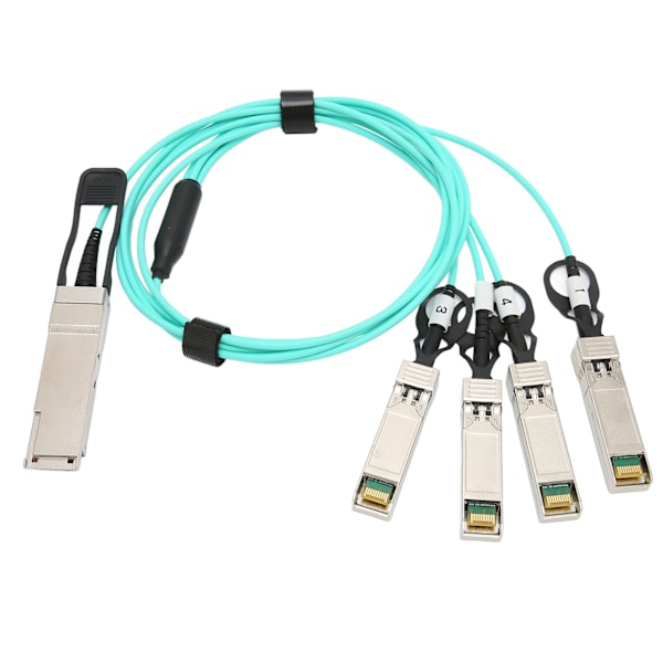 QSFP+ till 4 SFP+ Kabel 40G 1M Kabel Höghastighets Ljusstabil Prestanda Aktiv Optisk Kabel för Hemindustri