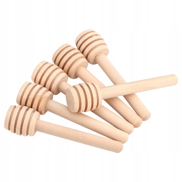 Honey Dipper Sticks - Honey Dipper av trä, 3 tums mini