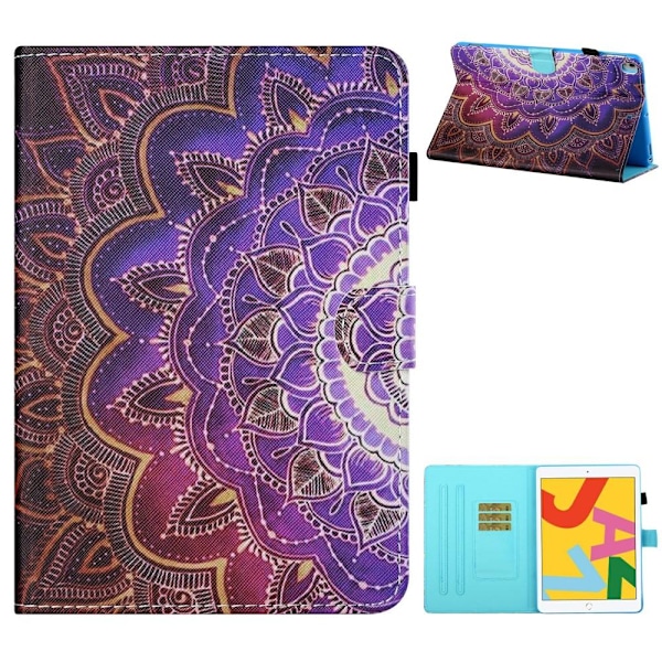 Till iPad 10.2 (2021)/(2020)/(2019) Vikbart fodral, ställ - Mandala multifärg