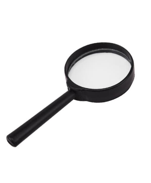 Leselupe 10X Forstørrelsesglass 80mm og Knusesikkert Speil for