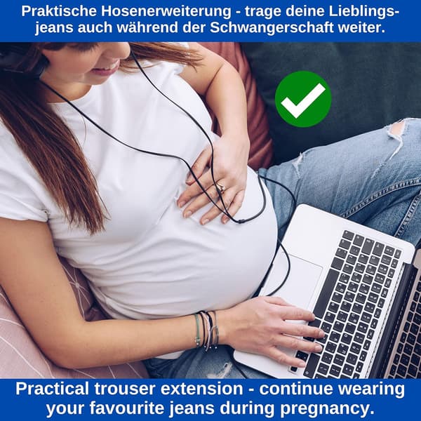 Bältesförlängare, Knappförlängare, Set med 8, Silikonknappsförlängare