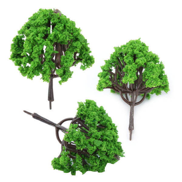 3PCS Miniatyrträd Prydnad Sukkulenta Mikro Landskap Växter