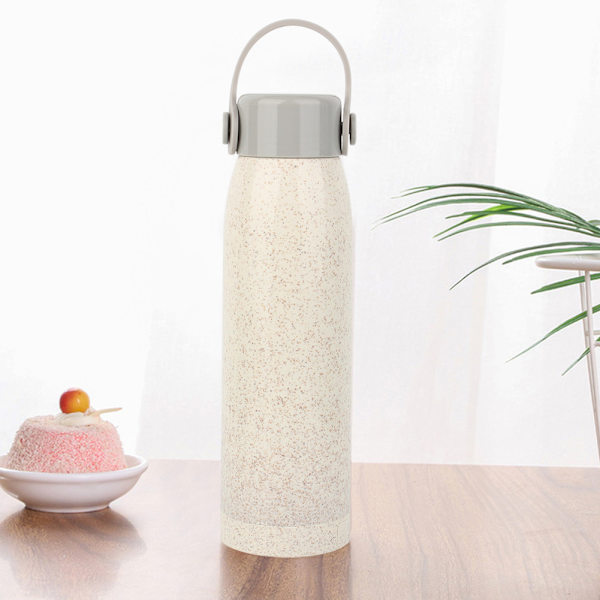 Vattenflaska sommar stil bärbar glas med lock dricka