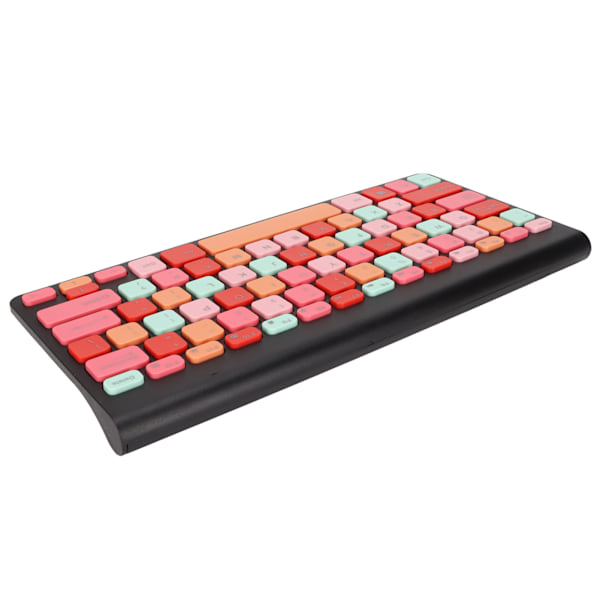 Tangentbord Universal 2.4GHz 78 Tangenter Automatisk Energisparande Mini USB Trådlöst Blandfärgstangentbord