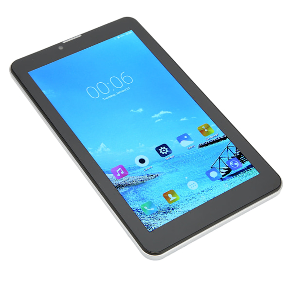 7-tums Tablet 2.4G 5G RAM 4GB ROM32GB Främre 5MP Bakre 8MP 1960x1080 Octa Cores 5000mAh Tablet för Android10 AU-kontakt 100 till 240V Svart