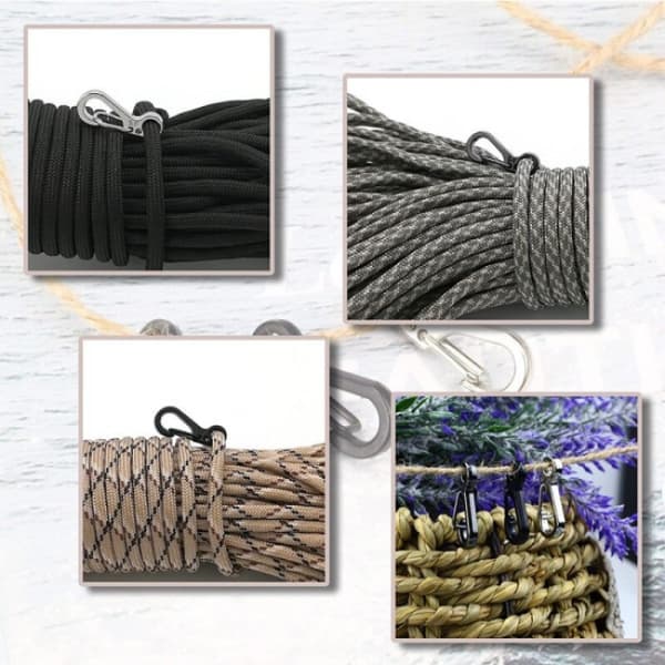 10 stk/parti Mini Karabinhage Nøglering Camping Gadgets EDC Overlevelse Bl