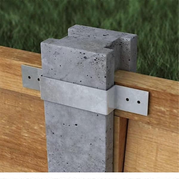 Gjerdepanelklips Gjerde stolpe sikkerhetsbrakett Galvanisert gjerdeklips Gjerdeplankefeste for 100mm/4Tommers stolpegjerde