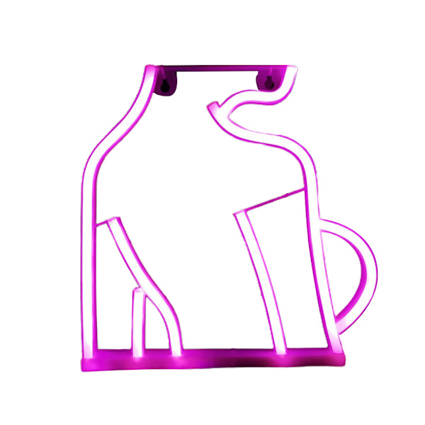 Lady Neon Lights LED Neon Skylt för Väggdekor USB Batteri