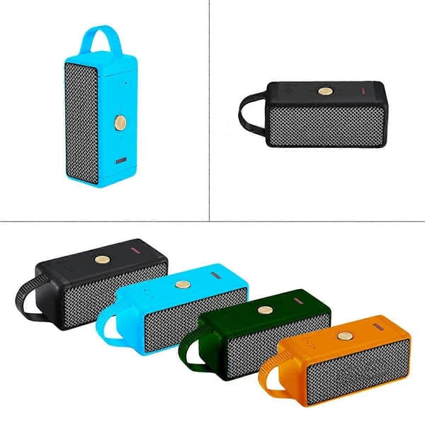 Kannettava pölytiivis silikonisuojakotelo EMBERTON Bluetooth-kaiuttimen kantolaukun lisävarusteille, vihreä