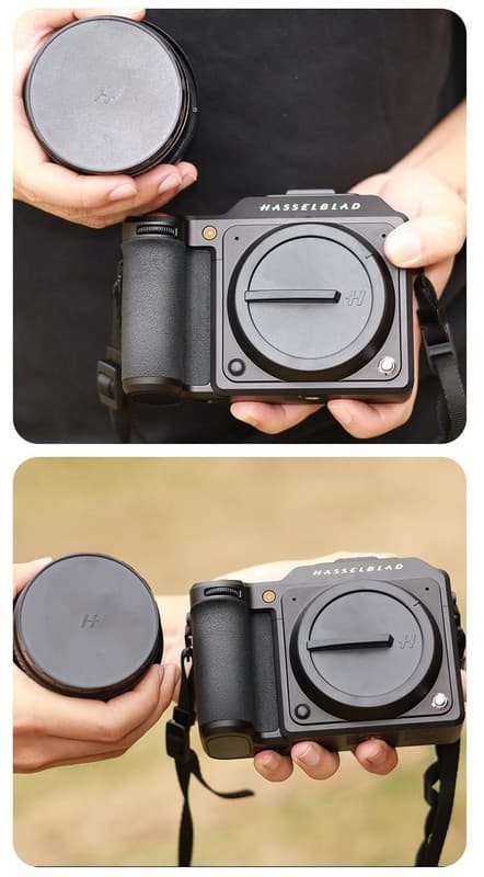 Kamerahuslock + bakre objektivlock kompatibelt med Hasselblad XCD-fästeserien