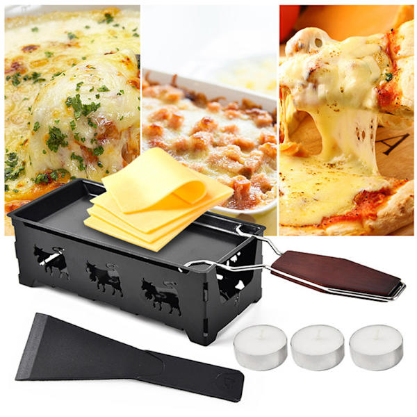 Ljusstake Ost Bakplåt Spis Set Non Stick Raclette