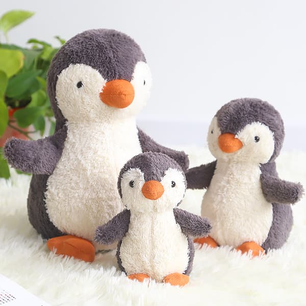 Blødt legetøj - Hug'ems - Baby Pingvin - 18 cm