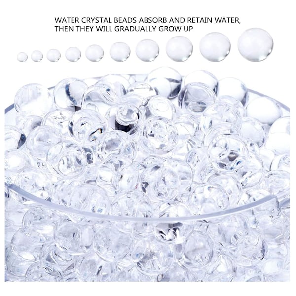 4000st Transparent Vatten kristaller Vattenpärlor 1cm