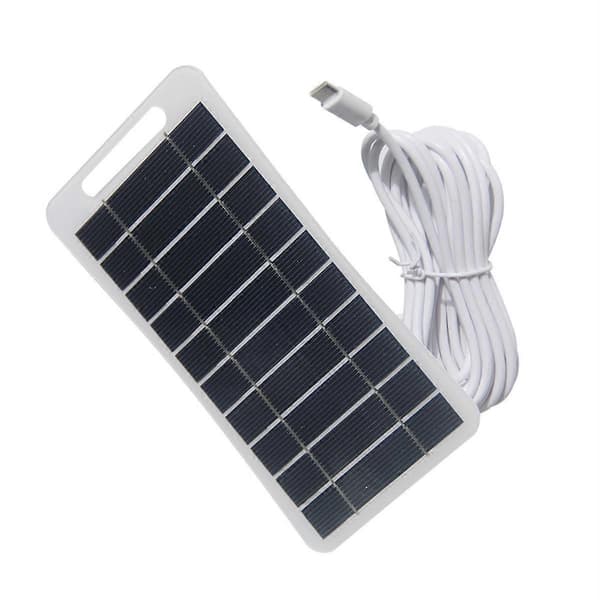5V 2W Mini Solpanel, USB Soloplader Mikro-Type Solpaneler, Bærbart Solpanel til Telefon Husbelysning