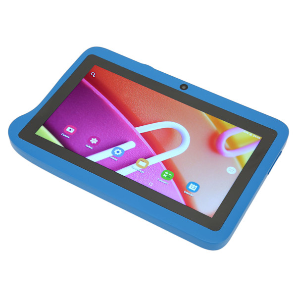 7-tums Barnplatta MTK6592 8 Kärnor CPU för Android 10.0 2GB RAM 32GB ROM 2.4G 5G WIFI IPS Portabel Platta 100‑240V Blå AU-kontakt
