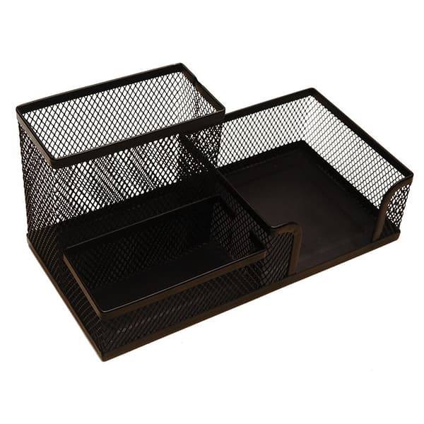 Mesh Metallisk Skrivebordsarrangør med Penneholder, Skrivebords Pennerack, Skrivebords Pe