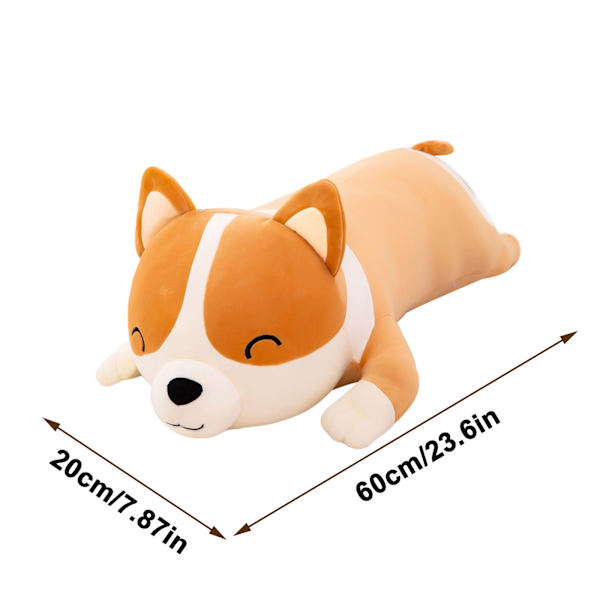 Mjuk hund party modell Corgi plyschleksak docka kudde