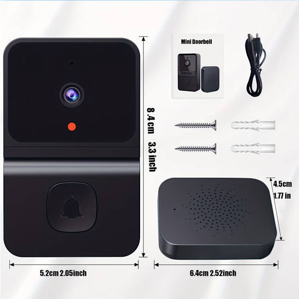 Smart Trådløs Wifi Video Dørklokke Telefon Dør Ring Intercom Sikkerhetskamera Klokke