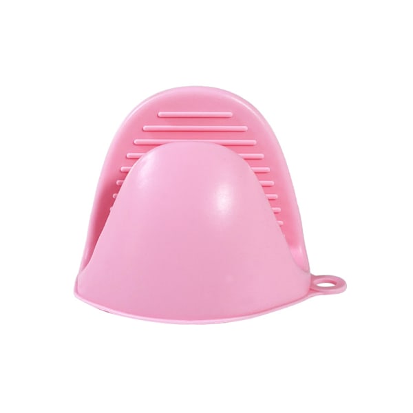 1 Par Mini Ugnsvantar Silikon Värmebeständiga Matlagningshandskar Grytlappar för Kök Matlagning & Bakning - Blå Pink