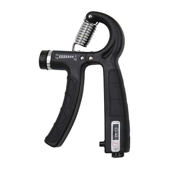 Handgreppstränare Handled Underarm Grepp Träningsredskap Digital Display Justerbar Portabel Handgreppare för Nybörjare till Proffs Träning - Svart Black