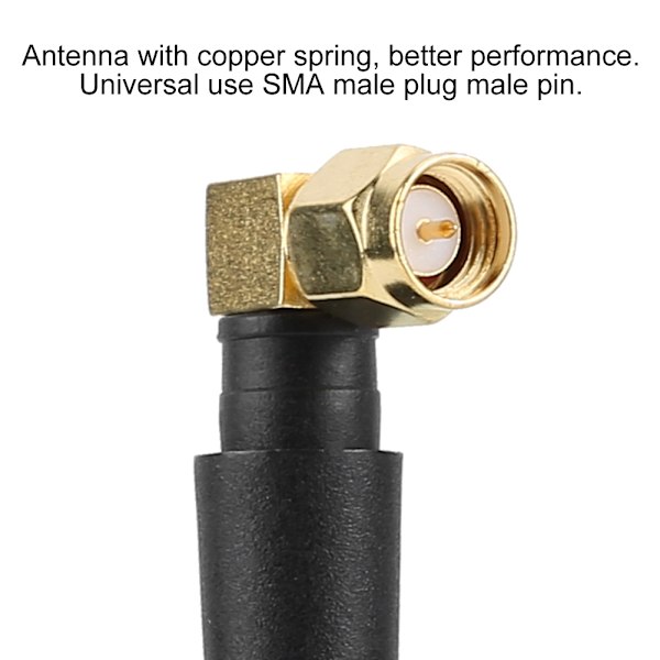Hög Gain WiFi Antenn Dual Band Omni Directional RP SMA Hane Kontakt Signalstyrka Förbättrare för Trådlös Nätverksrouter och FPV Drone Racing