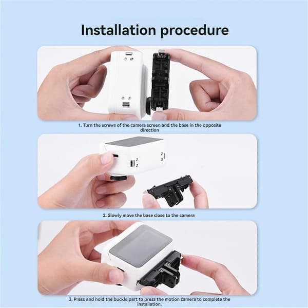 Til GO 3/3s Magnetisk Quick Release Mount Variabelt Dobbelt Interface Quick Release Kit