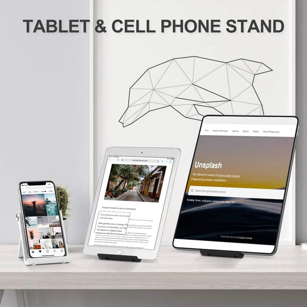 2-delt Tablet Holder, Multi-vinkel Bærbar Telefonholder