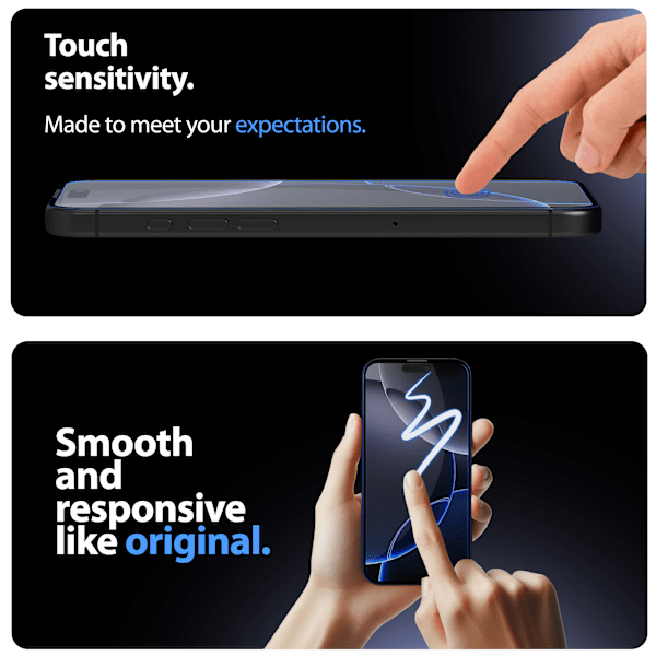 2-Pack iPhone 16 Plus Skärmskydd & 2-Pack linsskydd - Härdat Glas | 6,7 tum [Automatisk Installation] - Bubbelfritt och Dammfritt iPhone 16 Plus 16 Pro