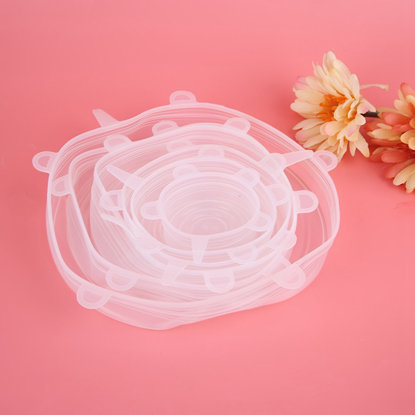 6 st / set Universal Stretchable Wrap Food Keep Cover Kitchen
