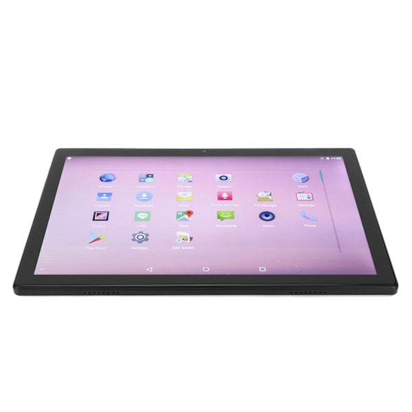 10-tums surfplatta 8-kärnig CPU 6GB 256GB 6000mah batteri för Android 11 2.4G 5G WIFI IPS-skärm Bärbar surfplatta 100–240V Svart EU-kontakt