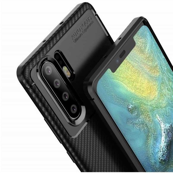 Huawei P30 Pro Stöttåligt Skal FullCarbon V4 Svart