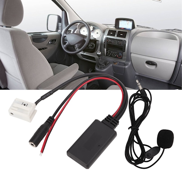 12-stifts AUX-adapter Handsfree Mikrofonkit Trådlös Bluetooth Ersättning för Peugeot 307 408 508