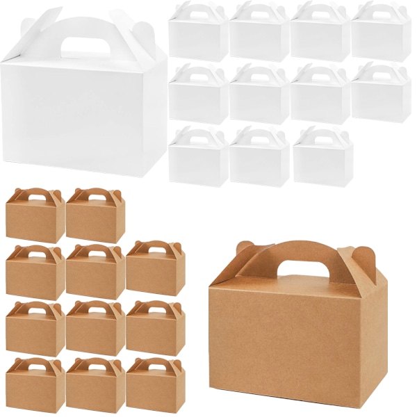 t för bakverk EINNENFFER, 24 stycken Konditorivaror Förpackningar av Kartong, 15,2 x 9 x 9 cm, Lämplig för födelsedagsfester, förpackning