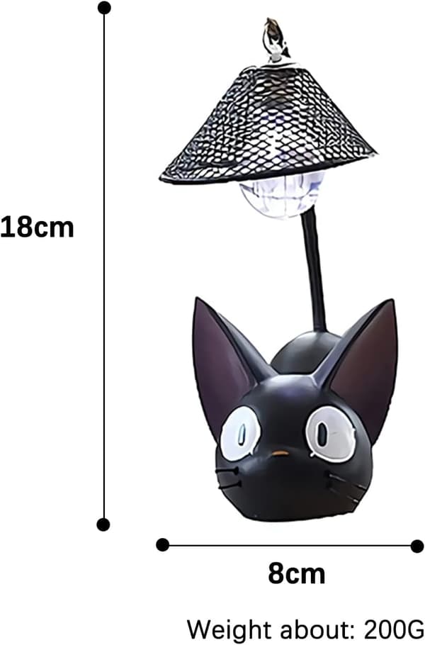 Sort Kat Lampe, Led Sort Kat Lampe Figur Kat Lampe, Kreativ Re