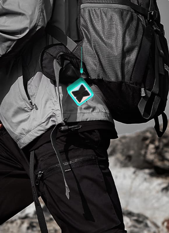 Mini Bluetooth-högtalare: Bärbar trådlös utomhushögtalare (blågrön)