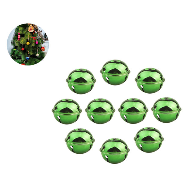 10 Stück Glöckchen Weihnachtsbaumschmuck Mehrfarbig Schellen