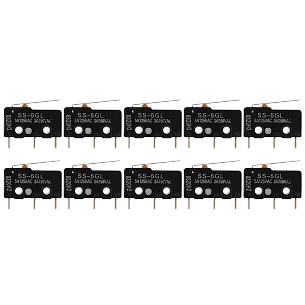 10 st Gränslägesbrytare 3D-skrivartillbehör för ENDSTOP RAMPS 1.4 SS‑5GL Mini-brytare