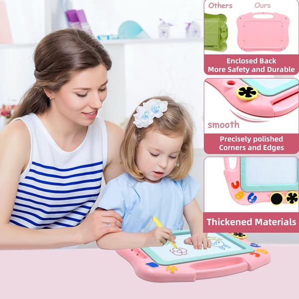 Magic Slate Board -leluja 1 2 3-vuotiaille lapsille, magneettinen lasten piirustus