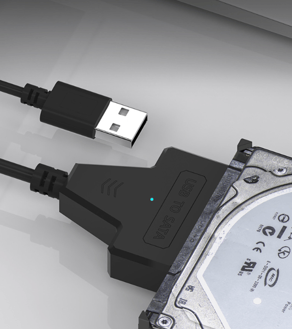 USB-SATA-sovitinjohto 2,5 tuuman SSD/HDD-asemille, Ulkoinen SATA