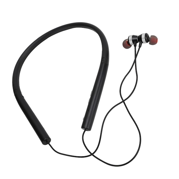 VJ751 Nackbands Bluetooth Sport Hörlurar Anti-Fall Smart Headset Lämplig för Träning Svart